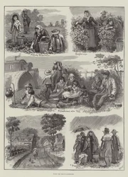 Avec les cueilleurs de fruits